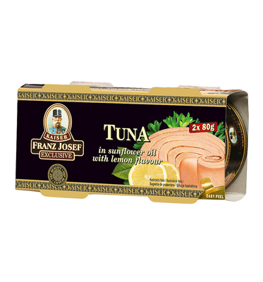 Tuniak steak v slnečnicovom oleji s citrónom 